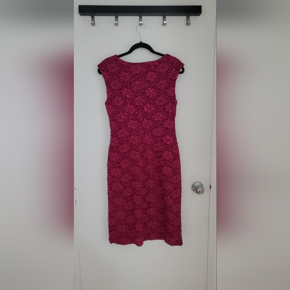 Fuchsia Sequined Dress - Picture 2 of 3